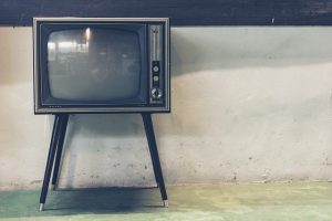 vintage TV set 