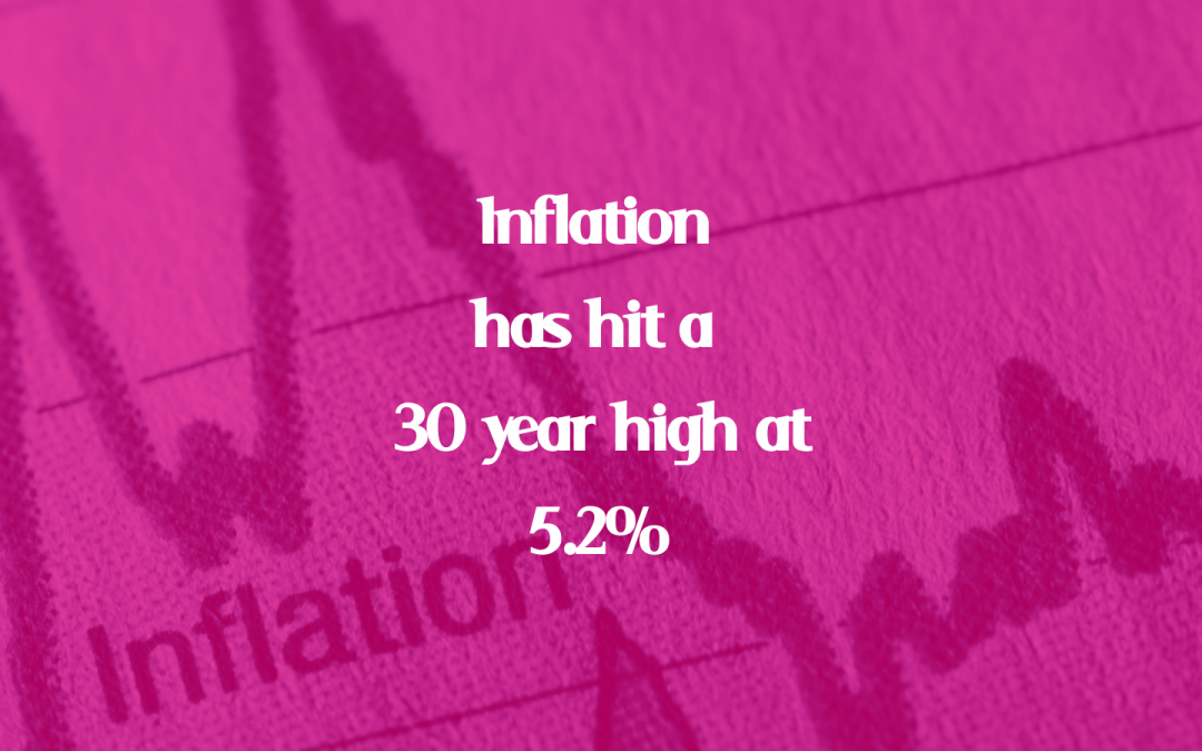 Inflation – the measure of the rise in the cost of living – has hit a 30 year high in January this year at 5.2%