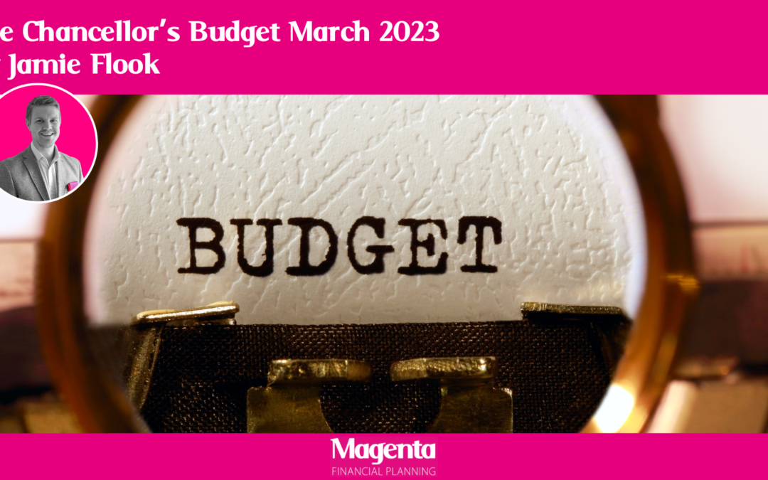 Budget Update and Tax Year End reminders by Jamie Flook